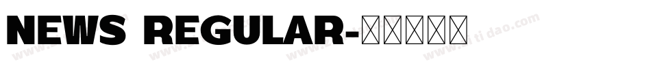 News Regular字体转换